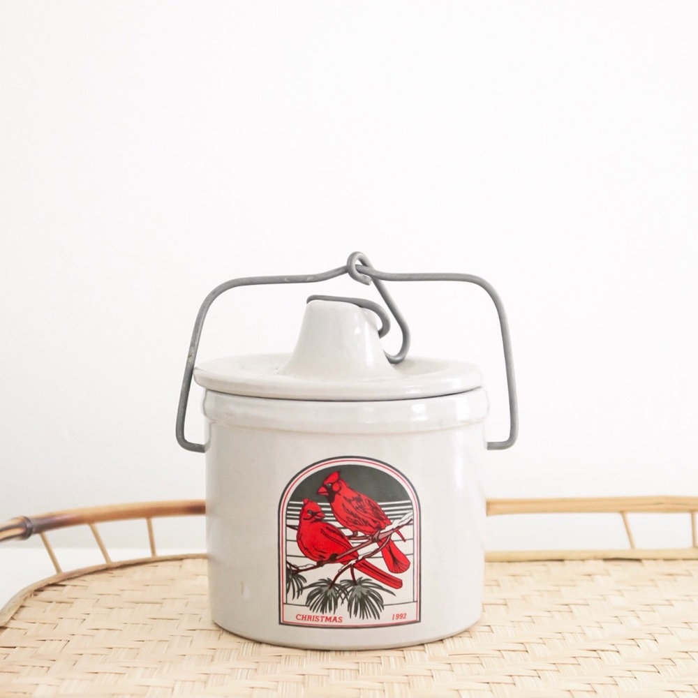 Vintage 1992 Cheese Crock